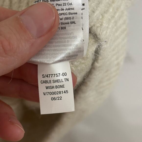 NWT Old Navy Sleeveless Cropped Cozy Plush-Yarn Cable-Knit Turtleneck Sweater L - Picture 9 of 9